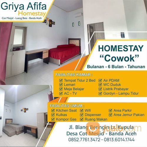 Kost Pria Full Fasilitas Banda Aceh