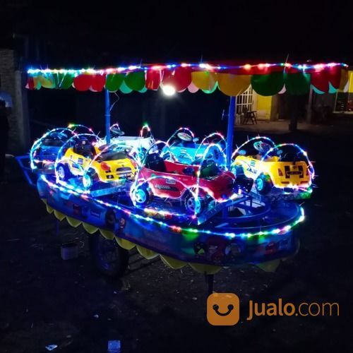 Odong Odong Mobil Mini Full Lampu Hias LED 3 Warna