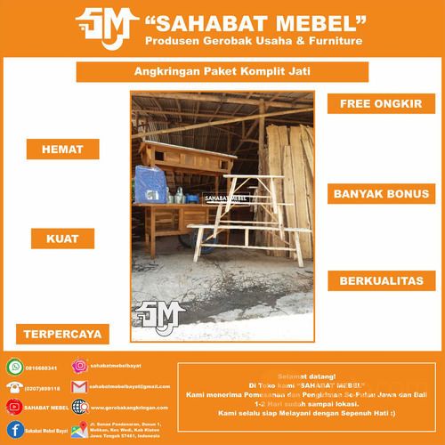 Rombong Angkringan / Gerobak Angkringan Paket Komplit TERMURAH