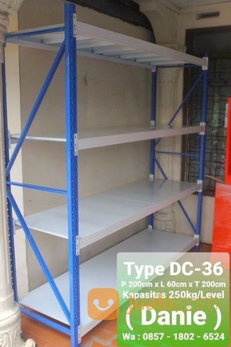 RAK BESI / RAK GUDANG KAP.250kg/Level