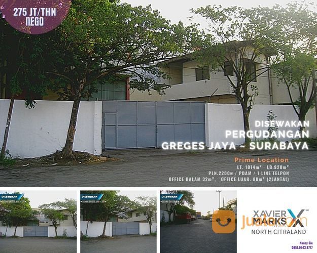 Gudang Greges Jaya, Surabaya - Prime Location.