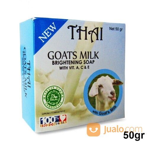 THAI GOATS MILK BRIGHTENING SOAP SABUN SUSU KAMBING BPOM