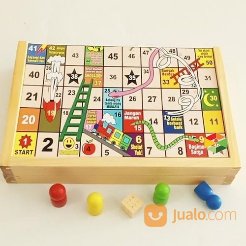 Ular Tangga Islami Mainan Edukasi Anak Muslim