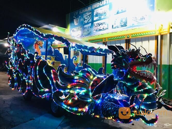 Odong Odong Usaha Keliling Kereta Carry Dragon Naga