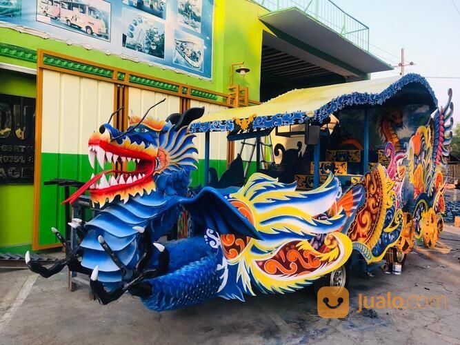 Odong Odong Usaha Keliling Kereta Carry Dragon Naga