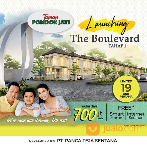 Rumah Taman Pondok Jati Sidoarjo Geluran 2 Lantai Tipe Baru Terbatas