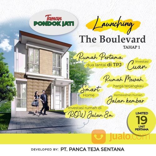 Rumah Taman Pondok Jati Sidoarjo Geluran 2 Lantai Tipe Baru Terbatas