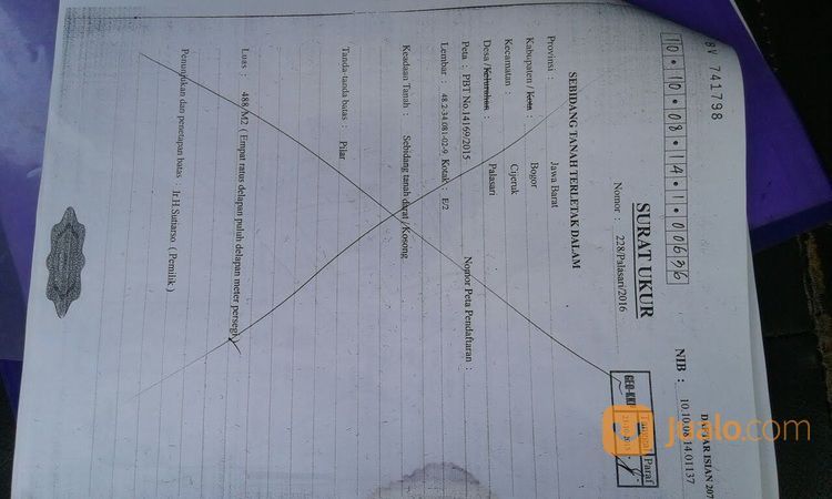 Tanah Pinggir Jalan Raya Cihideung Bogor Selatan