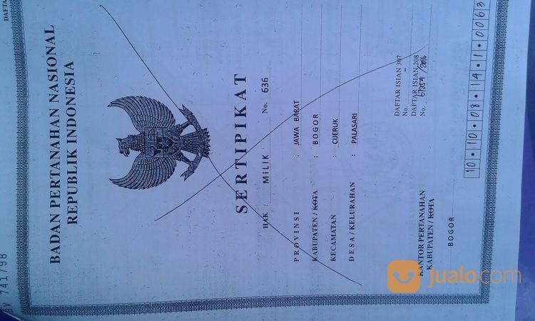 Tanah Pinggir Jalan Raya Cihideung Bogor Selatan