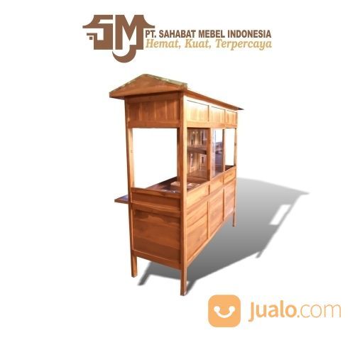 GEROBAK MIE AYAM DAN BAKSO ETALASE 1 PAKET SAHABAT KAYU JATI