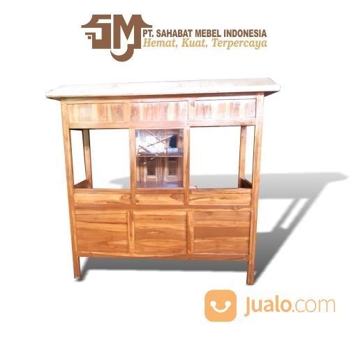 GEROBAK MIE AYAM DAN BAKSO ETALASE 1 PAKET SAHABAT KAYU JATI