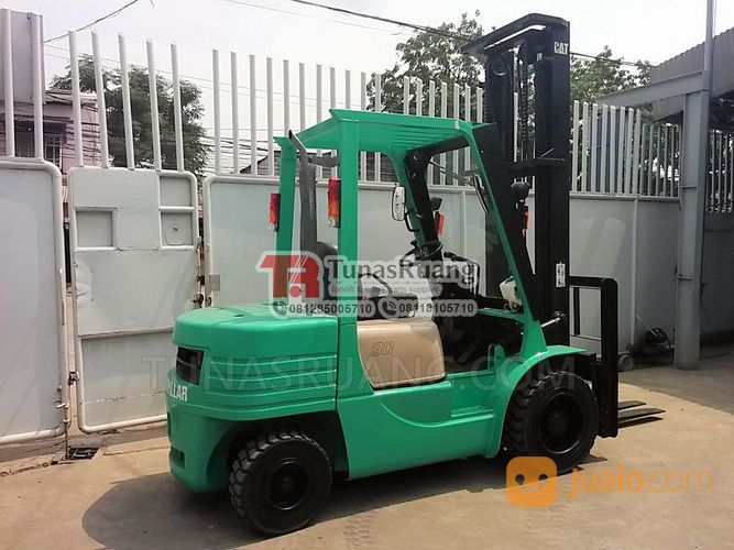 Mitsubishi 3 Ton Caterpillar Diesel Forklift 4.5 Meter Second Bekas