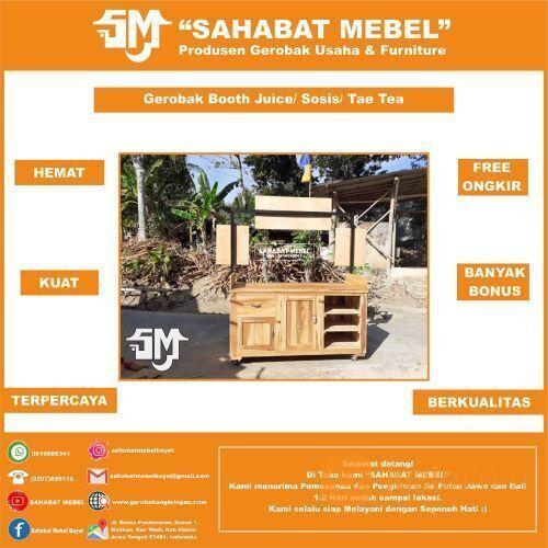 Stand Makanan & Minuman Kekinian Booth Portable 5