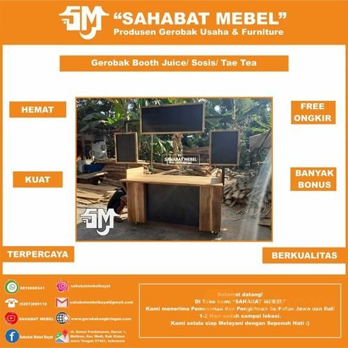 Stand Makanan & Minuman Kekinian Booth Portable 5