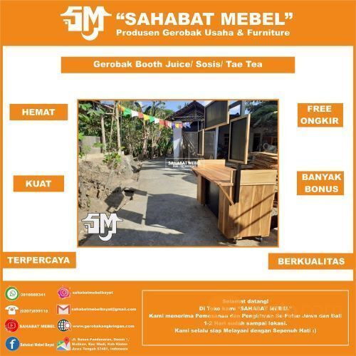 Stand Makanan & Minuman Kekinian Booth Portable 5