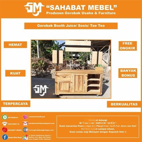 Stand Makanan & Minuman Kekinian Booth Portable 5