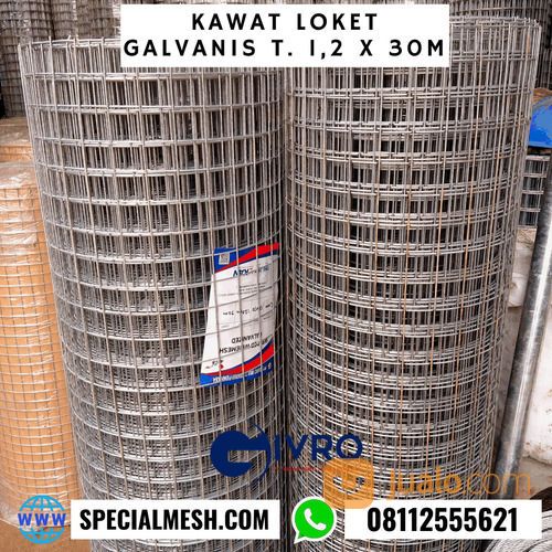 KAWAT KANDANG / KAWAT RAM / KAWAT LOKET / KAWAT TANAMAN GALVANIS SNI (Lub. 5x5 Cm)