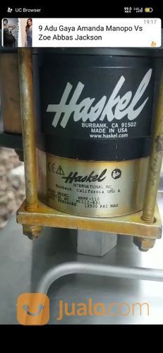 HASKEL MSHP-110 HYDROTEST PUMP