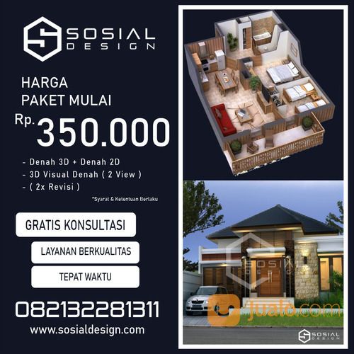 Jasa Arsitek Rumah Jogja / Yogyakarta - Desain Rumah Jogja