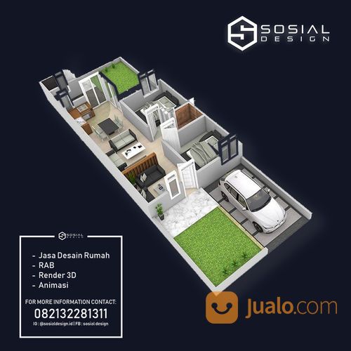 Desain Rumah Arsitek Jogja / Yogyakarta - Desain Rumah Murah Berkualitas