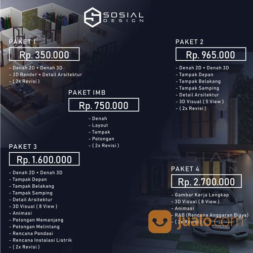 Jasa Arsitek Jogja - Desain Rumah Jogja/Yogyakarta Murah