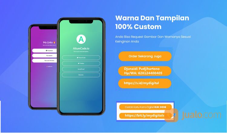 Smart Bio Link Untuk Pembuatan Kartu Nama Digital