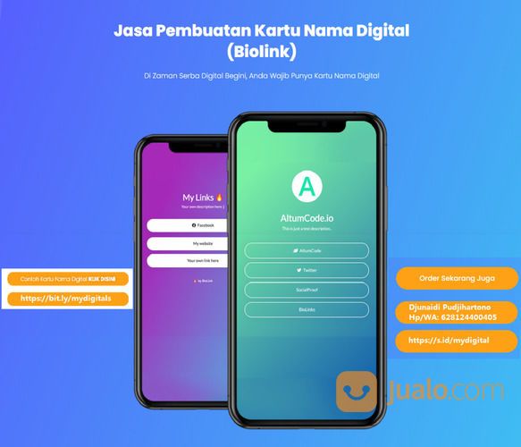 Smart Bio Link Untuk Pembuatan Kartu Nama Digital