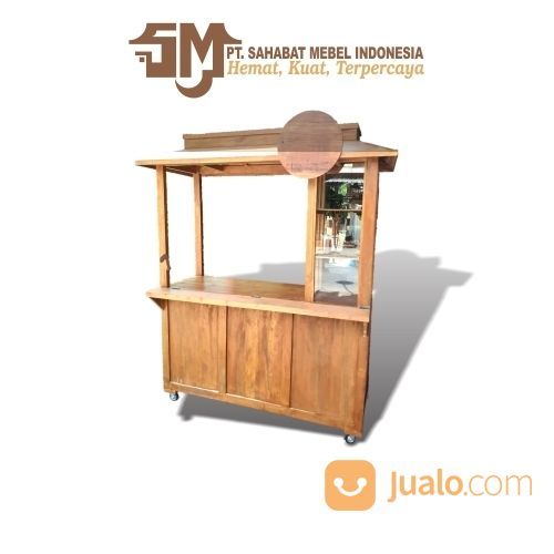 Stand Makanan Minuman Kekinian / Booth Portable 3 Jati / Gerobak Usaha Kuliner