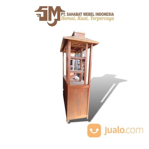 Stand Makanan Minuman Kekinian / Booth Portable 3 Jati / Gerobak Usaha Kuliner