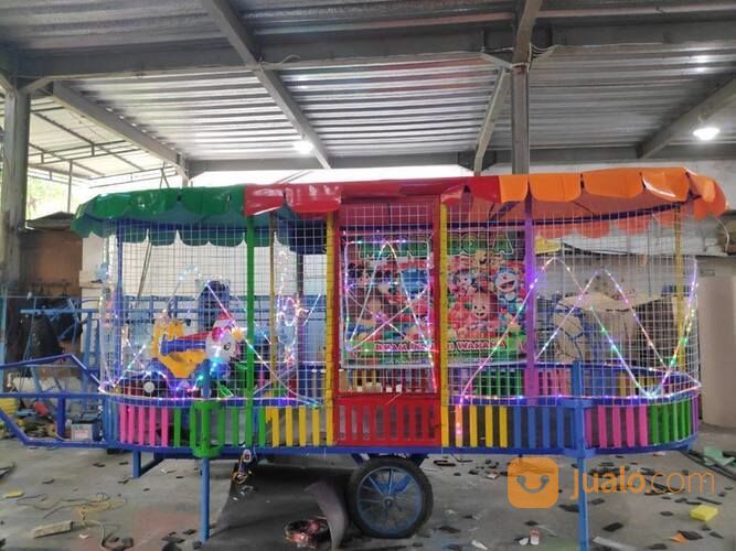 Odong Mandi Bola Gerobak + Odong Goyang