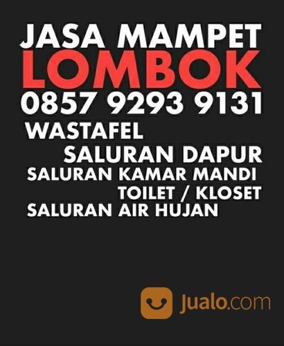 Jasa Saluran Air Mampet / Tersumbat Di Mataram Lombok Tanpa Bongkar & Kimia