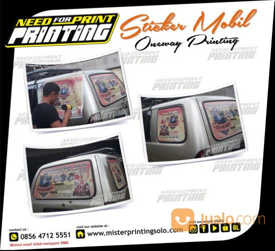 Jasa Pasang Sticker Kaca Oneway Stiker Branding Wrapping Mobil Bisnis Usaha Dinas