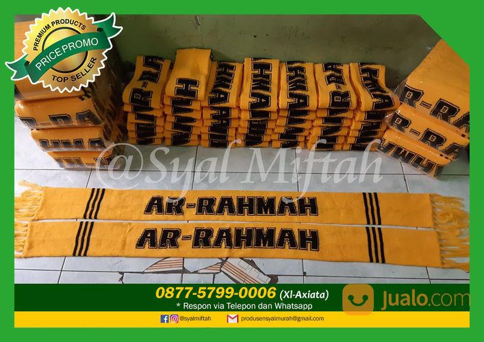 WA : 0877-5799-0006 Tempat Pembuatan Syal Di Tanggerang - Syal Rajut Miftah