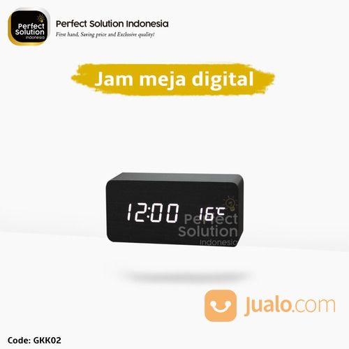 Jam Meja Digital - Jam Digital Custom Logo Design