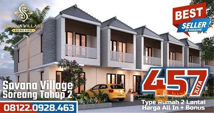 Rumah Cantik Strategis 2 Lantai Savana Village Soreang