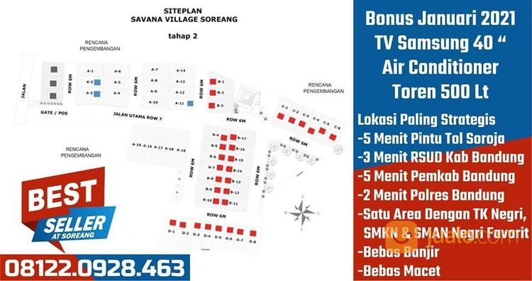 Rumah Cantik Strategis 2 Lantai Savana Village Soreang