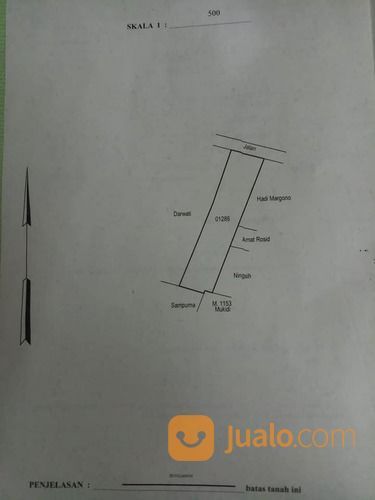 Tanah Pekarangan Di Blondo Mungkid