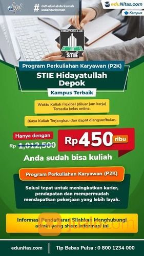 PENDAFTARAN STIE HIDAYATULLAH DEPOK JANUARI