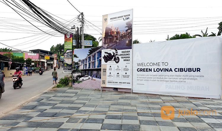 Ruko Pinggir Jalan Radar Auri Depok, Zona Komersil, Dekat Tol Cibubur