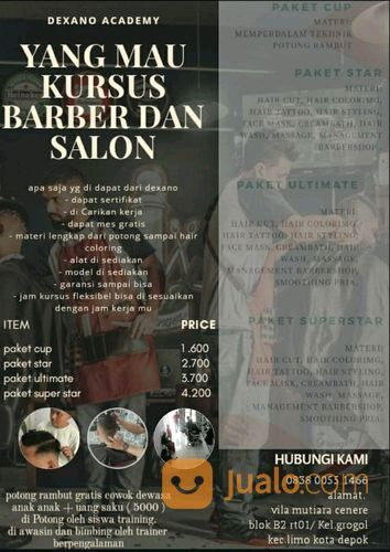 KURSUS BARBERSHOP RECOMMEND