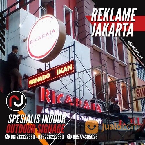 Reklame Surabaya, Pembuatan Neon Box Surabaya, Billboard Surabaya, Huruf Timbul Surabaya