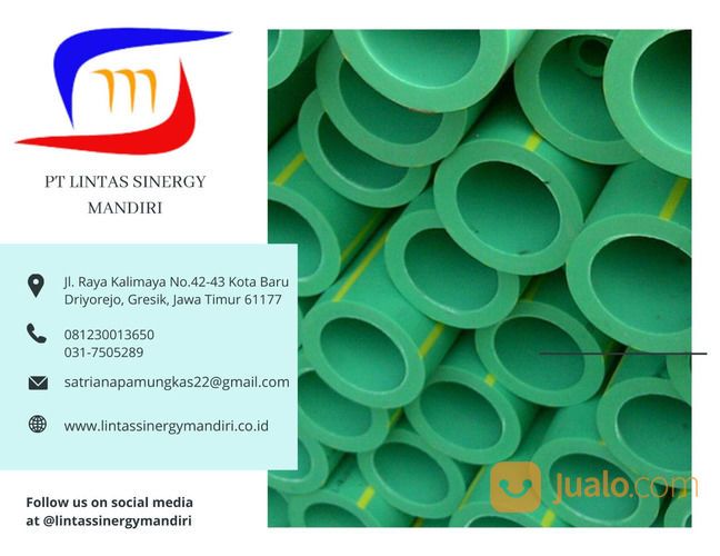 PIPA PPR HIJAU PN 16 UNTUK SALURAN AIR DINGIN DAN PANAS BERTEKANAN