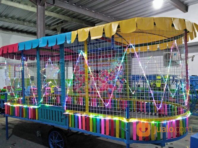 Wahana Odong Mandi Bola Gerobak Komplit Murah DZ