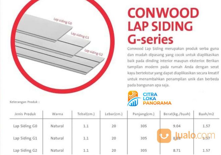 CONWOOD LAP SIDING 8" TIPE G2