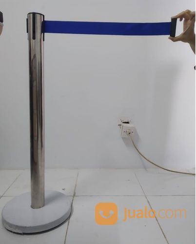 Railing Stand Q Line Divider Pita Tarik Handrail Base,Pembatas Tiang Antrian