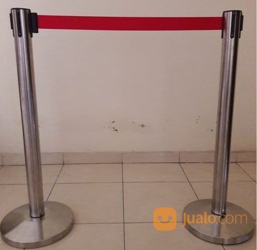 Railing Stand Q Line Divider Pita Tarik Handrail Base,Pembatas Tiang Antrian