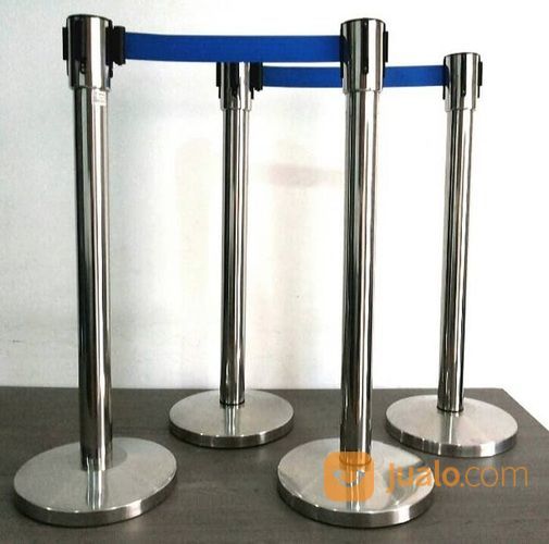 Railing Stand Q Line Divider Pita Tarik Handrail Base,Pembatas Tiang Antrian