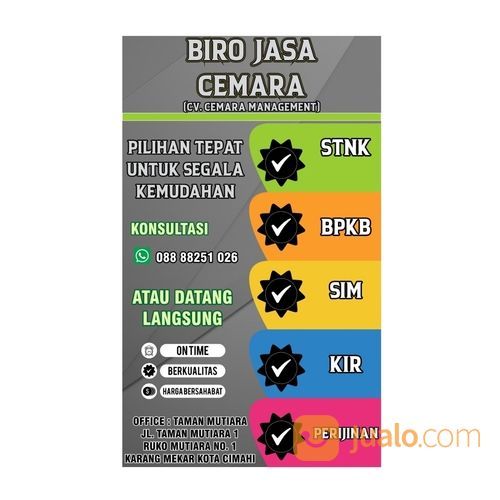 Birojasa Spesialis Stnk Sim Bpkb Kir Stnk Hilang Biro Jasa Cimahi