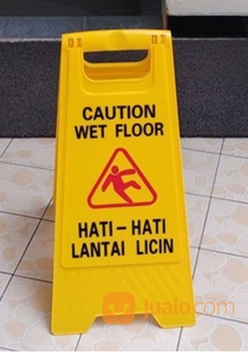 Papan Tanda Peringatan Lantai Licin,Warning Sign Caution Wet Floor