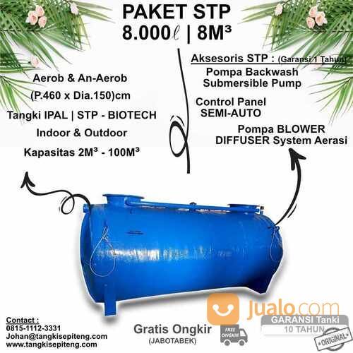PAKET Tangki STP BIOFILTER - 8000 Liter / 8M3 BIOTECH, BIO SEPTIC